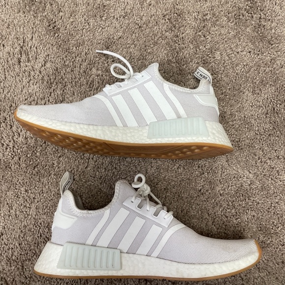 adidas gazelle silver green womens Shop White Mens NMD R1 Lace Up Sneakers – Shoebacca main image 0